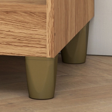 Pés plásticos cor bronze