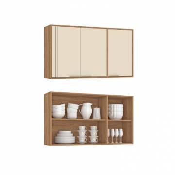 CV101 <br> Aéreo 120cm com 3 portas. <br> 670mm x 1200mm x 300mm