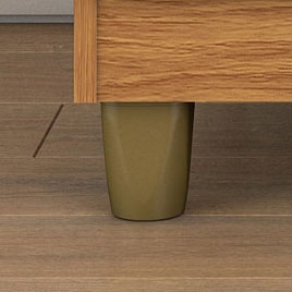 Pés plásticos cor bronze