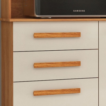 3 cajones con guías telescópicas.