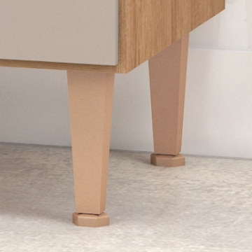 Pies con ajuste de altura.