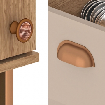 Puxador Ponto e Concha.